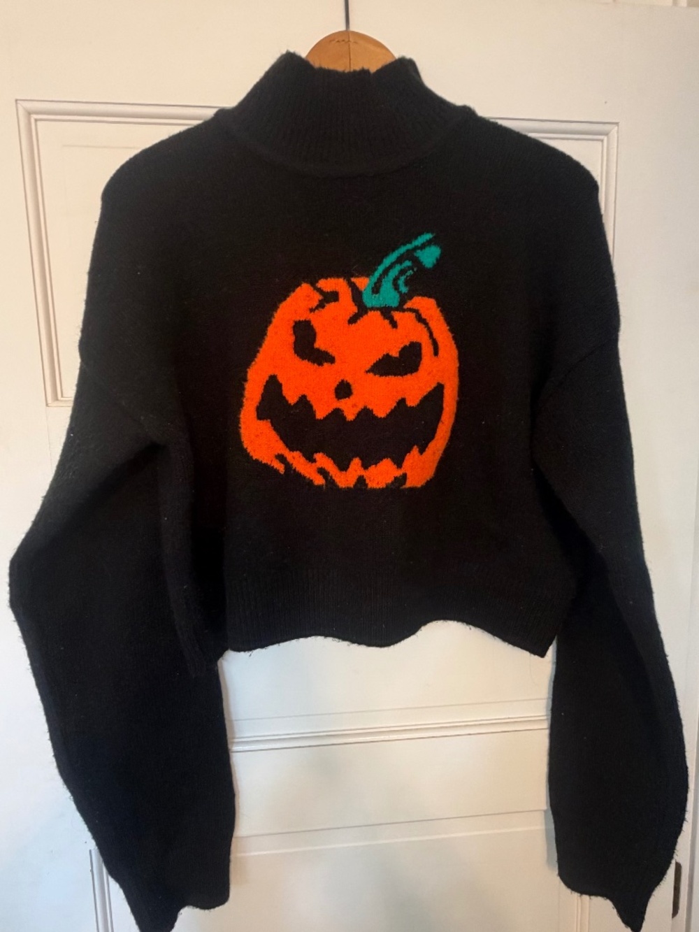 Pumpkin Jack-o-Lantern sweater